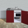 mini cuisine kitchenlline MKM 100 rouge