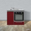mini cuisine kitchenlline MKB 100 rouge